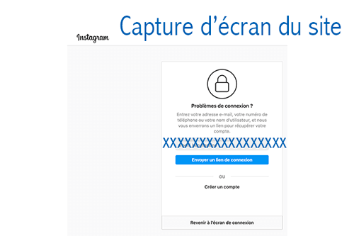 réinitialiser mot de passe instagram sans email